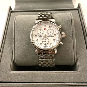 Authentic Michele CSX Mother of Pearl Diamond Dial